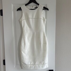 Tommy Hilfiger White Sleeveless Midi Dress